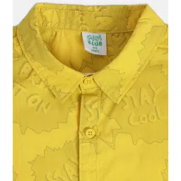 MINIKLUB Kids Yellow Printed Shirt image 4