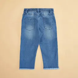 Pantaloons Baby Kids Blue Embroidered Jeans image 4