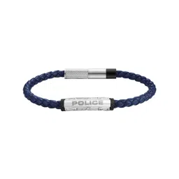 Police Warren Wing Logo Emblem Blue Bracelet for Men-image-3