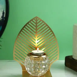 Tayhaa Gold Others Abstract Candle Holder-picture-17