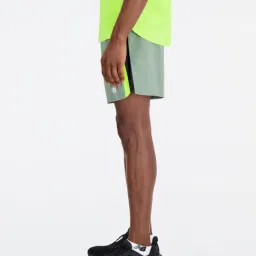 New Balance Green Regular Fit Self Pattern Sports Shorts image 3