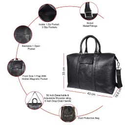 SASSORA Qiu Black Leather Medium Messenger Bag image 4