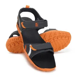Paragon Men's Grey & Orange Floater Sandals image 4