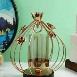 Tayhaa Gold Others Abstract Candle Holder-picture-14