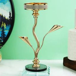 Tayhaa Gold Others Abstract Candle Holder-picture-13