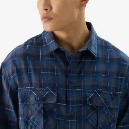 The Souled Store Navy Regular Fit Shirt image 4