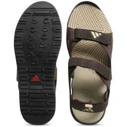 Adidas Men's Aztex Cognac Brown Floater Sandals image 4