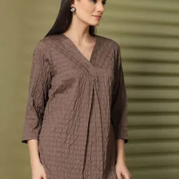 Melon By plusS Brown Plain Top image 4