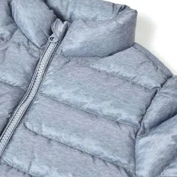 MiArcus Kids Grey Quilted Full Sleeves Jacket image 4