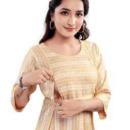 B2F Manufacturing & Designing Kurti Print Maternity Maxi Dress image 4