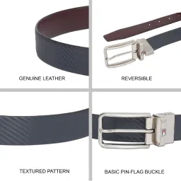 TOMMY HILFIGER Navy & Wine Simeon Reversible Belt image 4