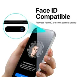 GRIPP Dust Proof 3D Tempered Glass Screen Protector for iPhone 16 (6.1") - Black image 2