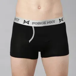 Force NXT Black Cotton Regular Fit Trunks-image-40