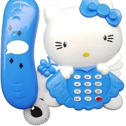 hk toys Kids Musical Telephone Toy Kitty Phone Fun Learning Toy & Music (Random colour)-picture-21