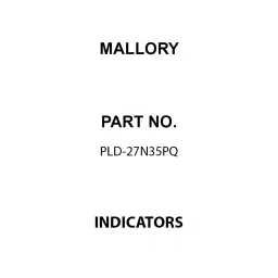 MALLORY Indicators Piezoelectric 15 mA Current Rating 12 VDC Voltage Rating, PLD-27N35PQ-picture-19