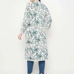 Madame Multicolor Regular Fit Floral Print Shrug image 2