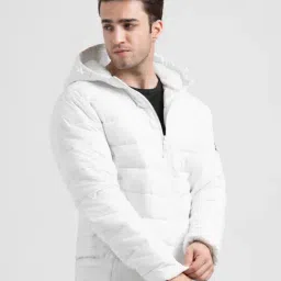 Red Tape White Regular Fit Quilted Jacket image 4