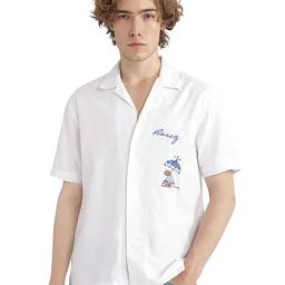 Rare Rabbit White Relaxed Fit Embroidered Shirt-picture-23