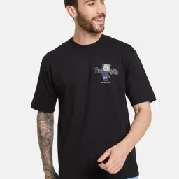 Octave Black Regular Fit Printed T-Shirt-picture-15