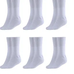 MUKHAKSH White Cotton Socks-picture-39