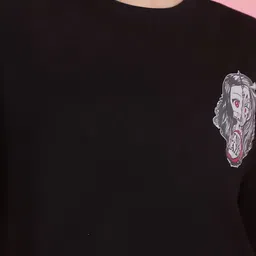 Tromko Women Pack of 2 Graphic Printed Round Neck Cotton Oversized T-shirts image 4