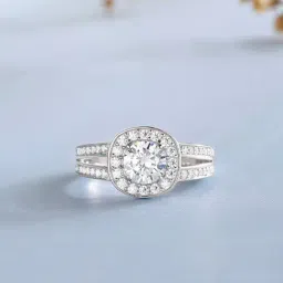 Ornate Jewels 925 Silver 0.84 Carat Round American Diamond Solitaire Ring for Women-picture-41