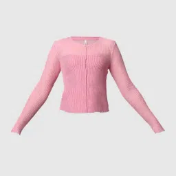 Only Pink Regular Fit Textured Top image 3