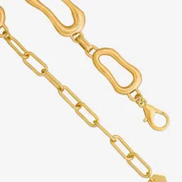Kushal's Fashion Jewellery Yellow Gold Trendy Necklace With Chain for Women image 4