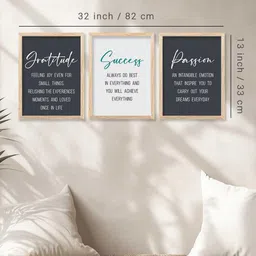 walllane Motivational Wall Art With Frame Home Decor Wall Painting For Living Room Office Bedroom image 2