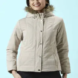 Honey by Pantaloons Beige Padded Jacket-image-54