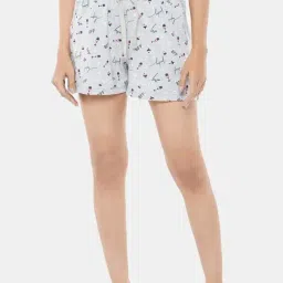 Dreamz by Pantaloons Grey Melange Cotton Printed Shorts-picture-33