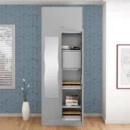 Godrej Interio Slimline 2-Door Steel Almirah, Royal Ivory (1-Year Warranty, 1 Locker, 1 Drawer,OHU)-image-74