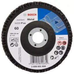 Bosch 100 mm 36 Grit Aluminum Oxide Flap Disc, 2608619333 (Pack of 11)-picture-37