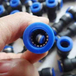 B K JAGAN & CO 6 X 6 mm Pneumatic Push Straight Union Connector (Pack of 5 Pcs) 1459 image 4