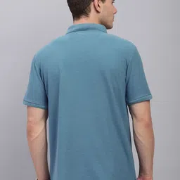 LUX PARKER Men Pack Of 2 Combed Cotton Polo Collar Short Sleeves T-shirts image 2