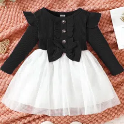 HOPZONIC Girls Black Dresses-picture-32