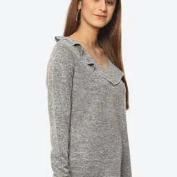 Kurti's by Menka Ruffled Detailed Long Sleeves Regular Top image 4