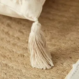 Dolce Casa Tan & Black Set of 2 Floral Square Cushion Covers image 5