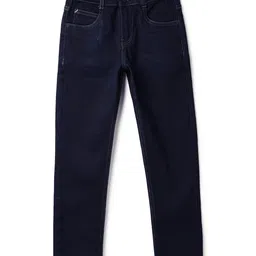 Tales & Stories Denim Woven Solid Jeans - Dark Blue image 3