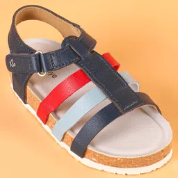 Babyoye Sandalswith Velcro Closure - Navy Blue image 3