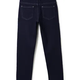 Tales & Stories Denim Woven Solid Jeans - Dark Blue image 5