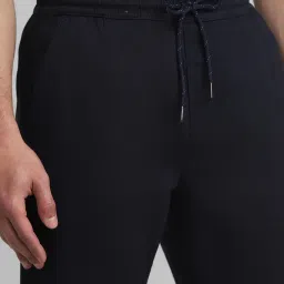 Jack & Jones Navy Blazer Cotton Regular Fit Trackpants image 4