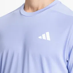 Adidas Blue Poly T T-Shirt image 4