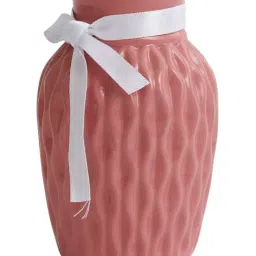 De Maison Decor Pink Ceramic WaveCera Vase image 3