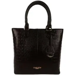 Carlton London Brown Textured Medium Handbag-picture-25