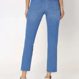 Spykar Mid Blue Solid Jeans image 4