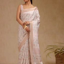 Soch Beige Other Paisley Saree With Unstitched Blouse-picture-9