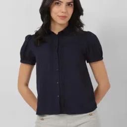 Van Heusen Navy Regular Fit Shirt-picture-23