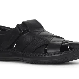 Hush Puppies by Bata Men's Black Fisherman Sandals image 4