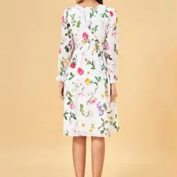 Honey by Pantaloons White Printed A-Line Dress image 2